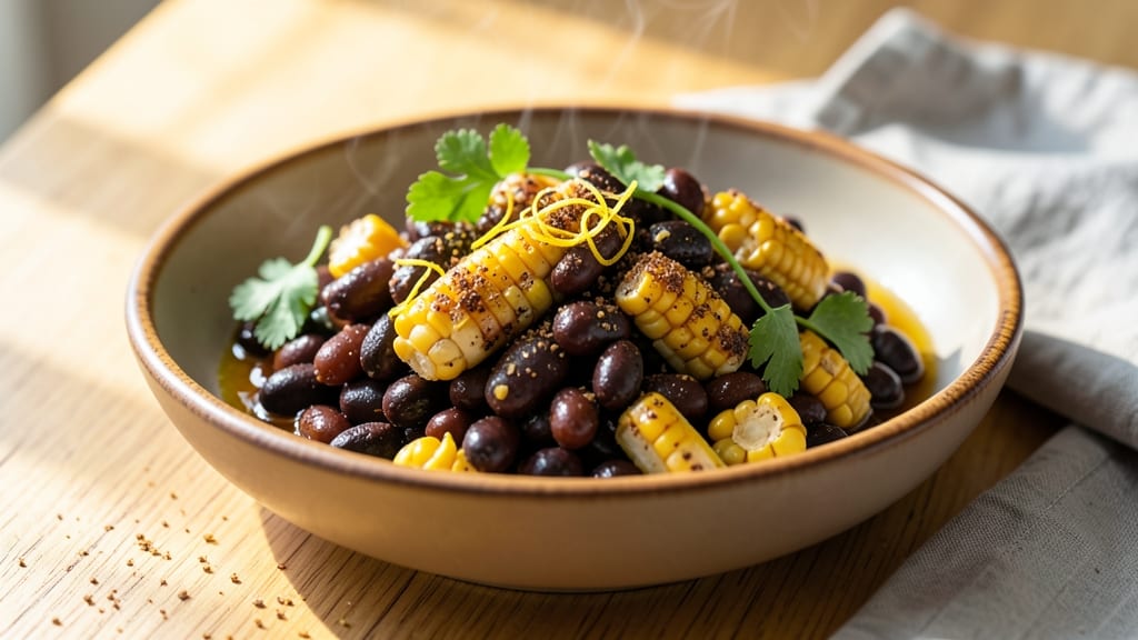 Black Bean and Corn Side Dish Recipe: Zesty Lime and Cilantro Brightness