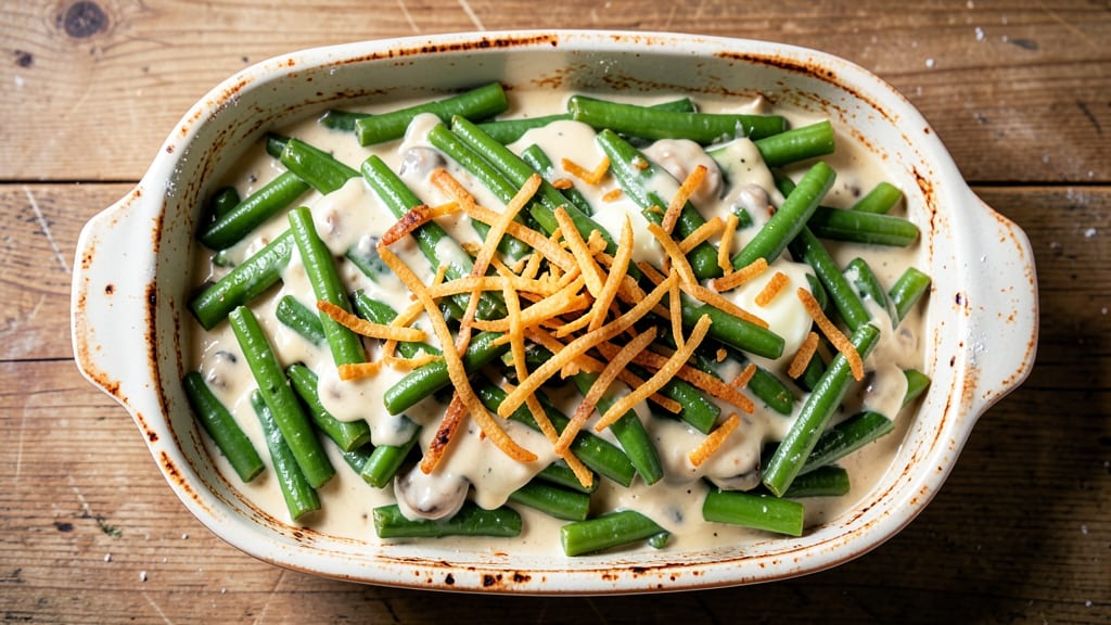 Aldi Green Bean Casserole Recipe: Crispy Onion Top, Creamy Mushroom Magic
