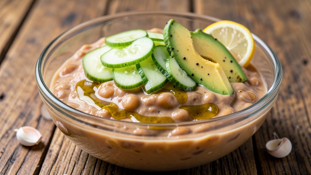 Bean Dressing Recipe: Cooling Cucumber and Avocado Creaminess