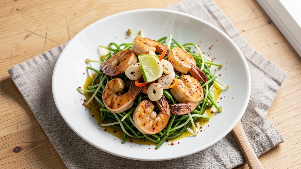Bean Sprouts and Shrimp Recipe: Garlic-Lime Stir-Fry with Crisp-Tender Bites