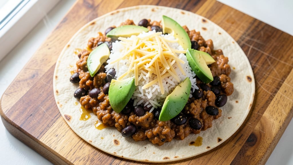 Black Bean and Refried Bean Burrito Recipe: Crispy Tortilla Crunch With Melty Cheese Rivers