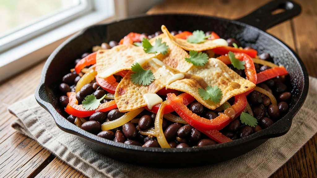Bean Hash Recipe: Crispy Tortilla Topping With Melted Cheese Rivers