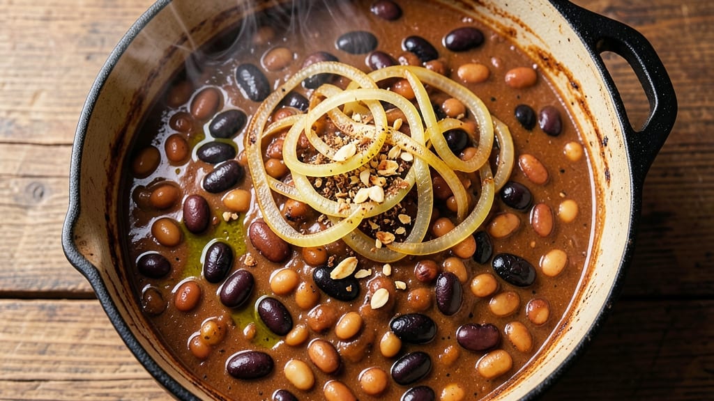 Bean Pot Chili Recipe: Slow-Simmered Depth With Crispy Tortilla Crowns