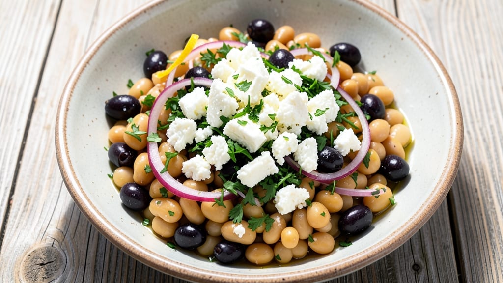 Bush's Greek Dense Bean Salad Recipe: Chunky, Herby, and Long-Lasting Pantry Staple