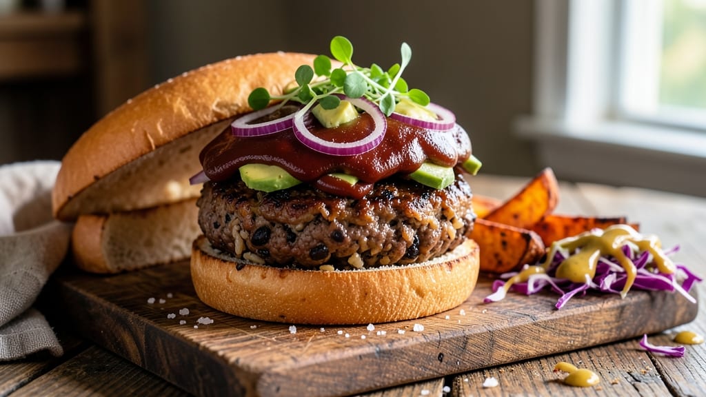 Black Bean and Brown Rice Burgers Recipe: Smoky Cumin Crust With Plant-Based Heartiness