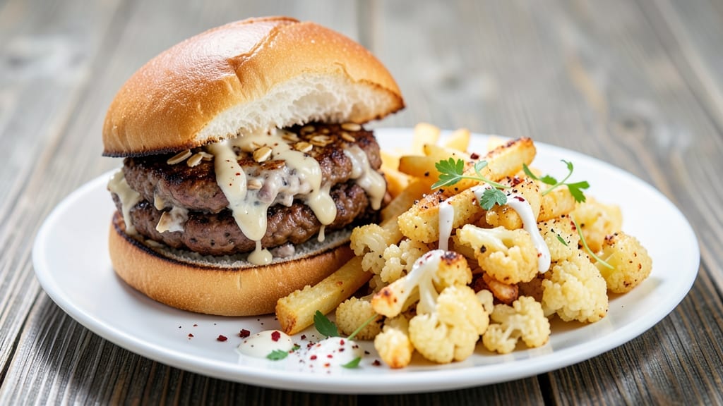 Bean Burger and Flowtato Fries Recipe: Crispy-Crusted Plant Power Meal