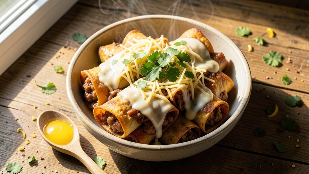 Bean Flautas Recipe: Crispy Tortilla Wraps Stuffed With Melty Cheese and Beans