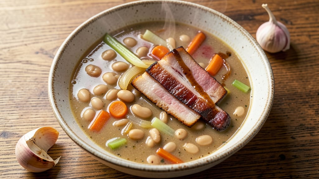Alton Brown's Ham and Bean Soup Recipe: Smoky Depth With Crispy Tortilla Crowns