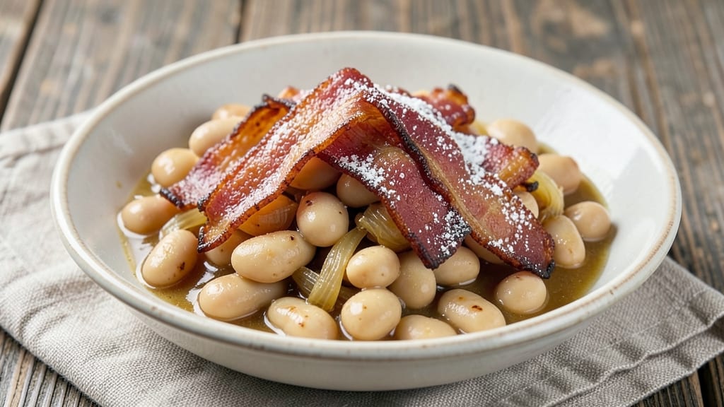 Butter Beans and Bacon Recipe: Smoky Bacon Crisp and Creamy Bean Harmony