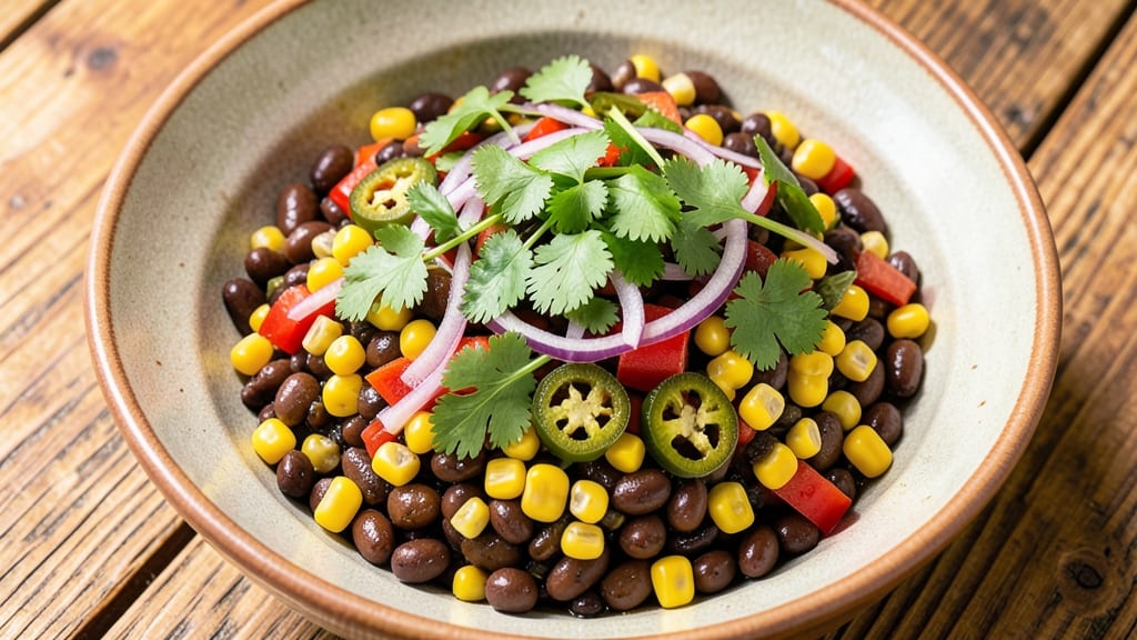 Amish Black Bean and Corn Salsa Recipe: Bright Chiles and Cilantro Freshness