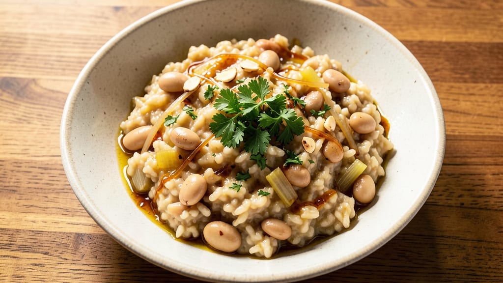 Bean Risotto Recipe: Creamy Parmesan-Infused with Toasted Bean Depth