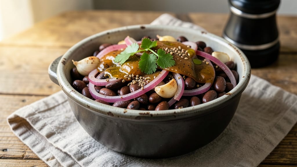 Bean Crock Recipe: Slow-Simmered Smokiness With Crispy Tortilla Topping
