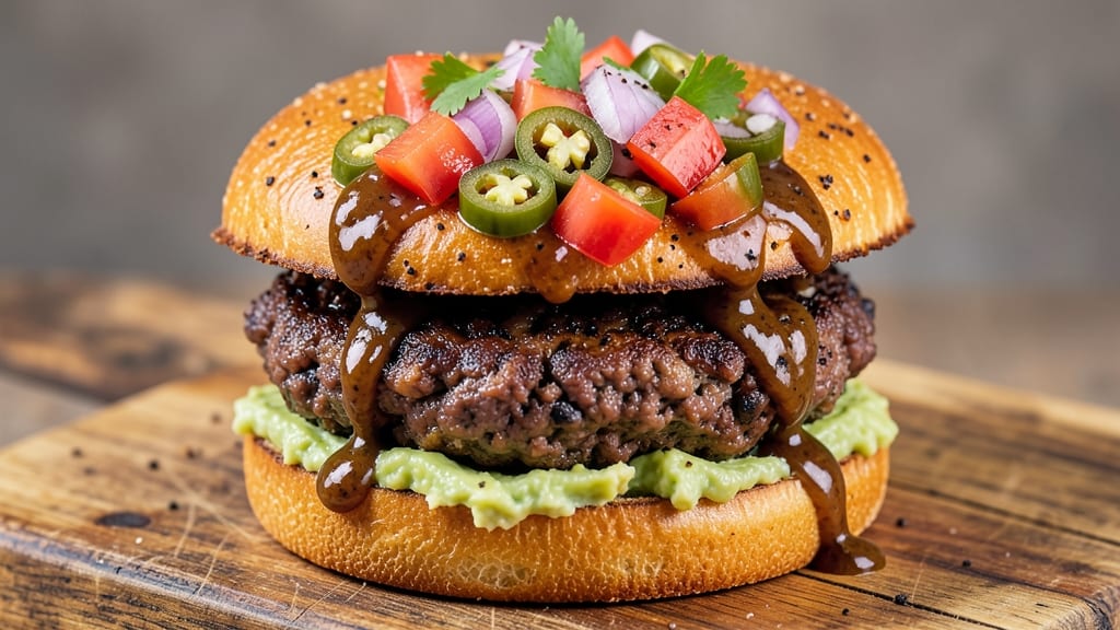 Black Bean Salsa Burgers Recipe: Crunchy Tortilla Crowns Over Smoky Cumin Filling