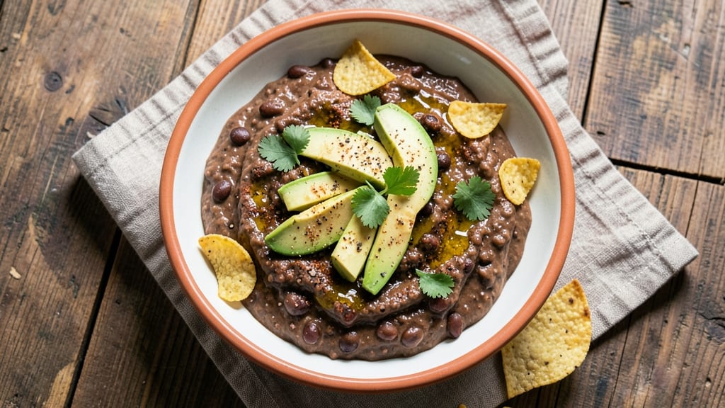 Black Bean Dip Recipe Cold: Crispy Tortilla Crowns Over Zesty Lime Cream