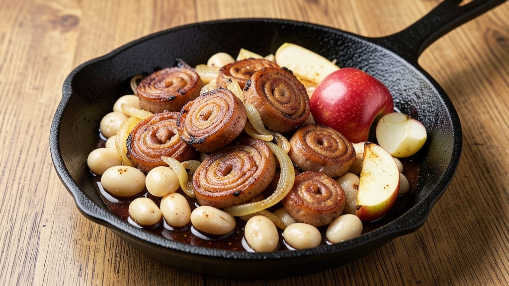 Apple Sausage and Bean Skillet Recipe: Smoky-Spiced One-Pan Heartiness