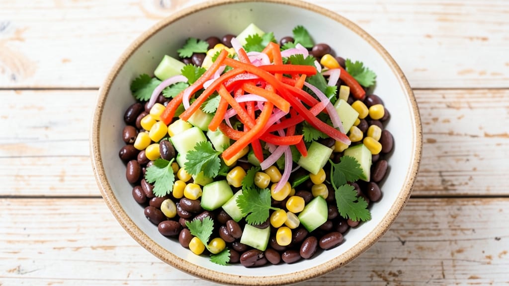 Black Bean Corn Cilantro Salad Recipe: Zesty Lime-Dressed Vibrancy in 15 Minutes