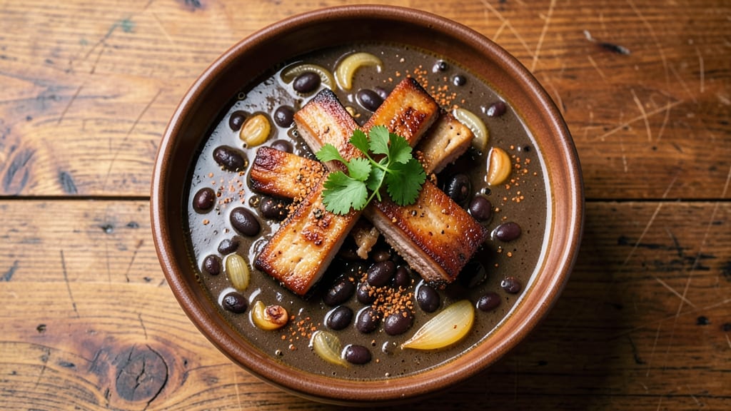 Black Bean Soup With Pork Ribs Recipe: Smoky Ribs and Beans in One-Pot Depth