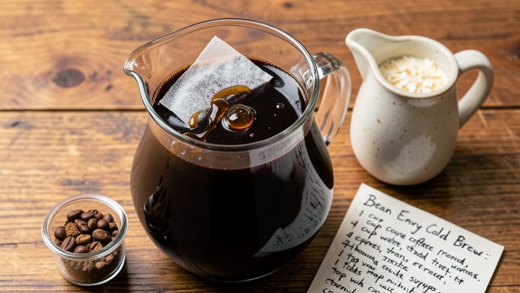 Bean Envy Cold Brew Recipe: Iced Coffee Concentrate With Bold Vanilla Notes