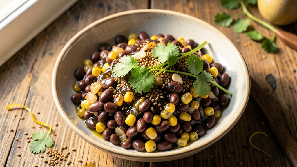 Black Bean and Corn Relish Recipe: Zesty Lime and Herb-Packed Pantry Freshness
