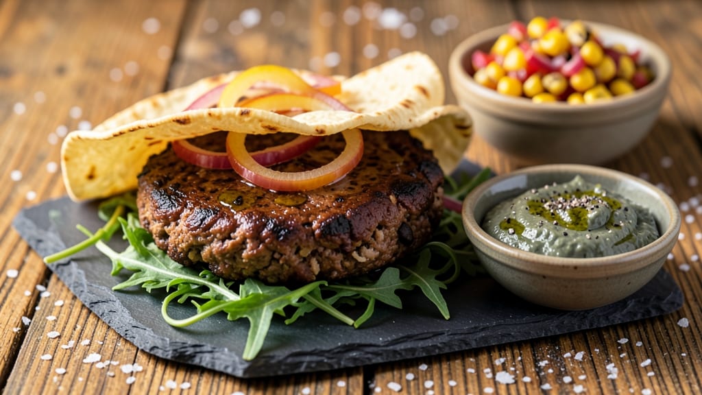 Black Bean Hamburger Patties Recipe: Crispy Tortilla-Crusted Plant-Based Burgers
