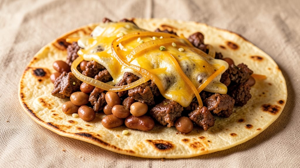 Baked Beef and Bean Burritos Recipe: Crispy Tortilla Shells With Smoky Filling