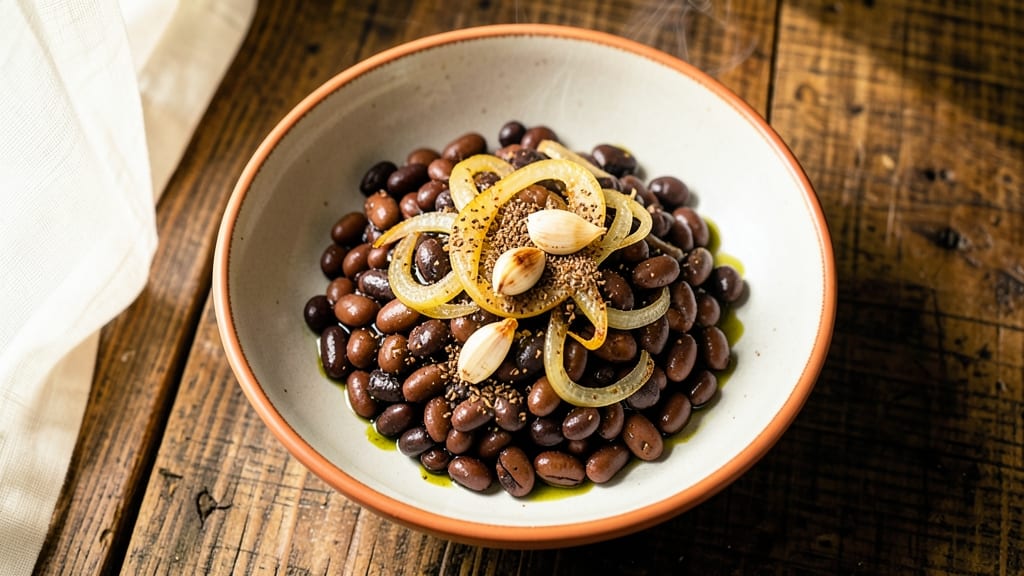 Basic Bean Recipe: Pantry Staple Upgrade With Crispy Tortilla Twist