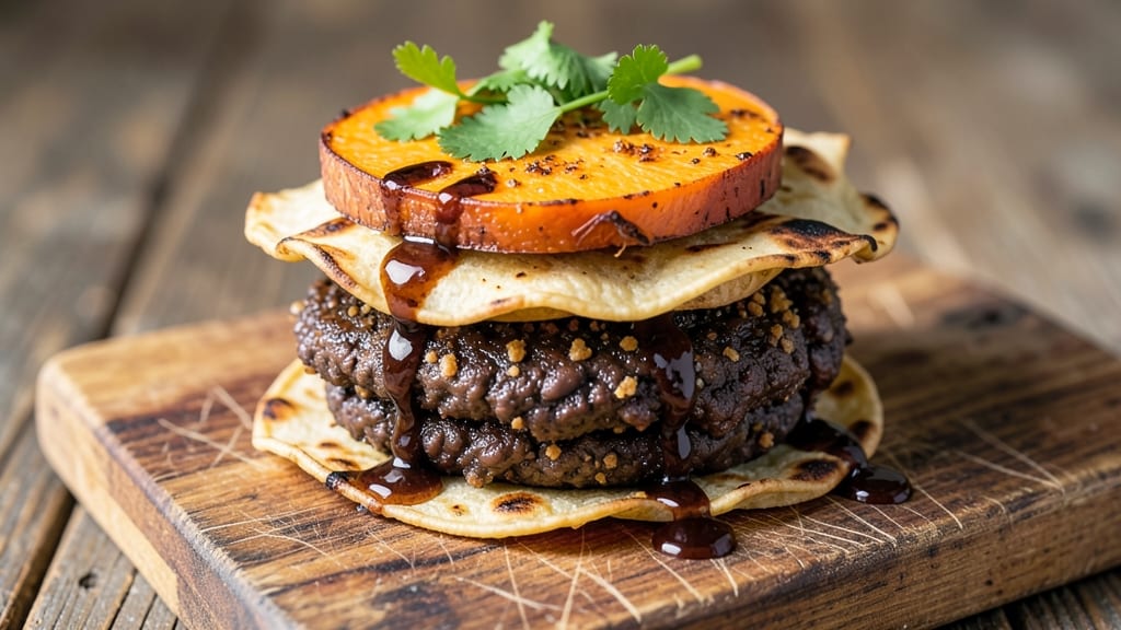 Bad Daddy's Black Bean Burgers Recipe: Spiced Tortilla-Crusted, Juicy Plant-Powered Patties