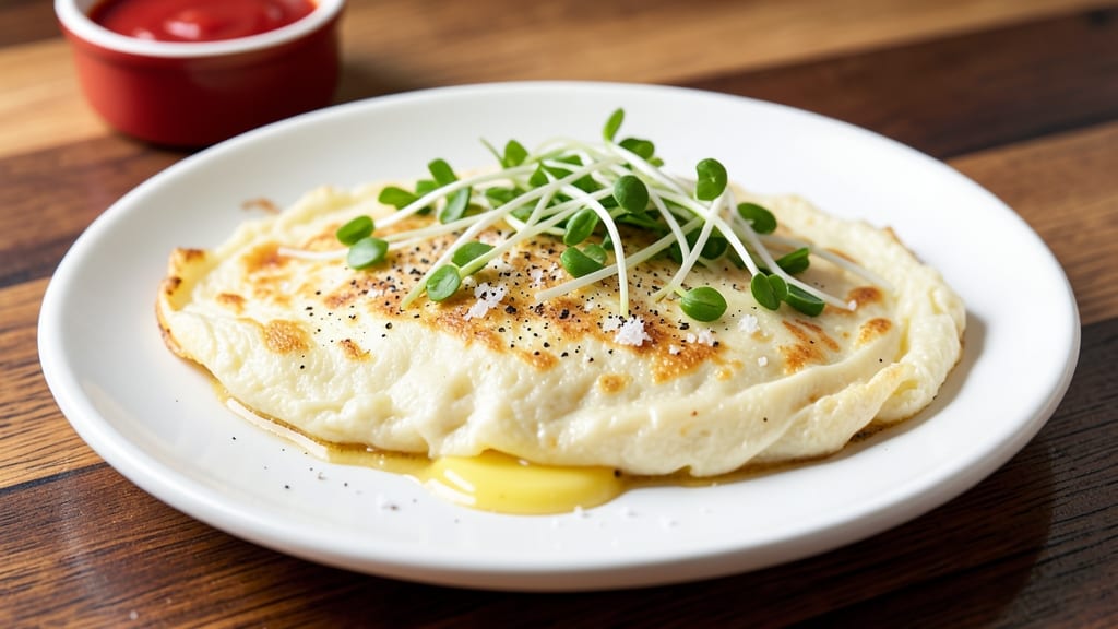 Bean Sprouts Omelette Recipe: Crispy Veggie Crunch in Fluffy Eggs