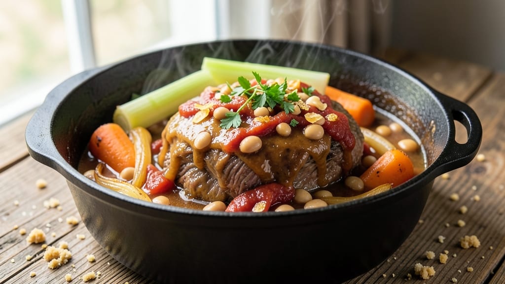 Bean Pot Roast Recipe: Slow-Cooked Richness With Caramelized Onions