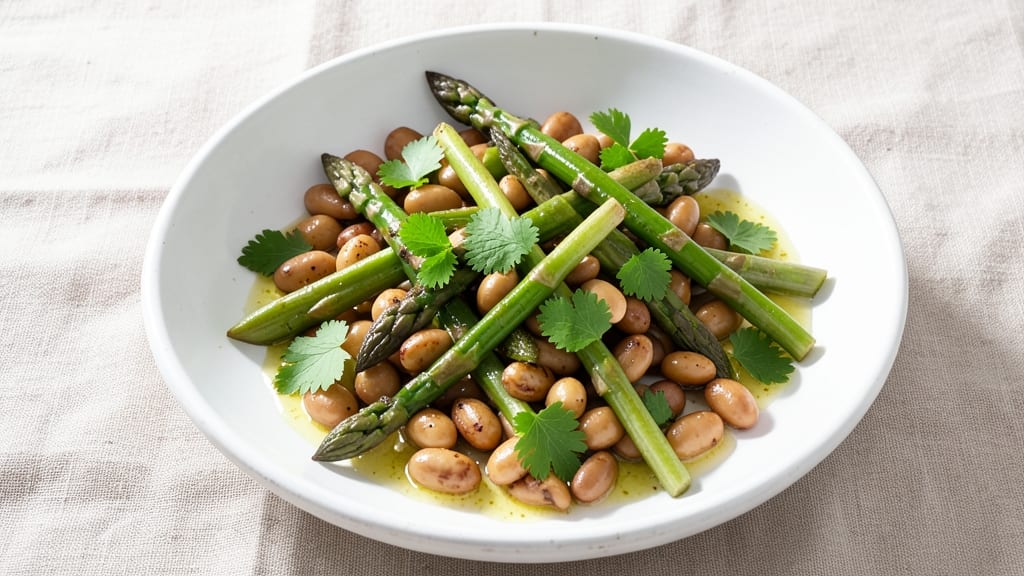 Asparagus and Bean Salad Recipe: Bright Green Crunch With Lemon-Dressed Freshness