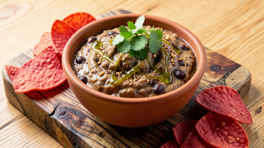 Bean Dip Recipe From Scratch: Smoky Cumin and Charred Tortilla Crisp