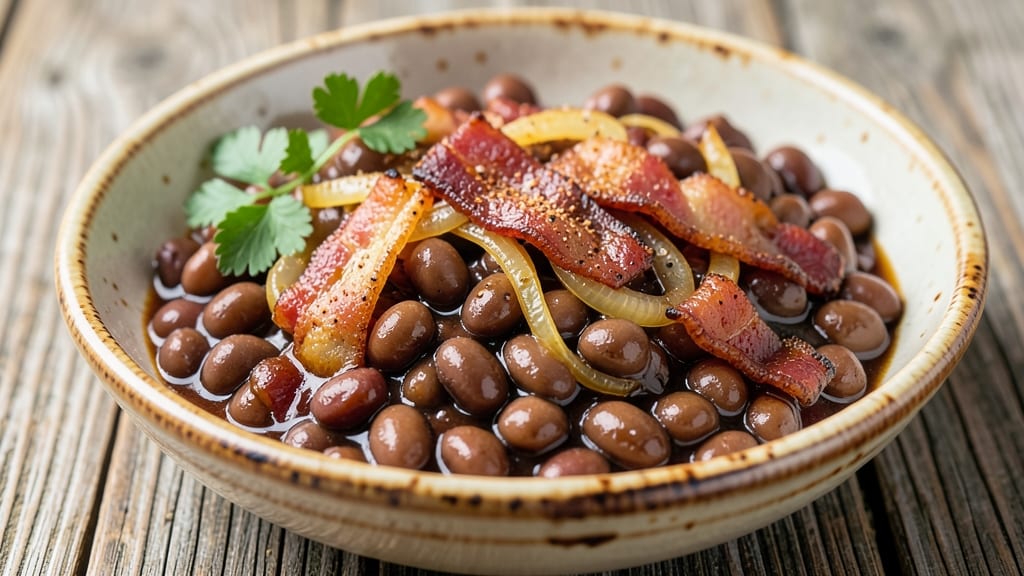 Jamie Oliver's Baked Beans Recipe: Smoky Sweetness with Crispy Onion Topping