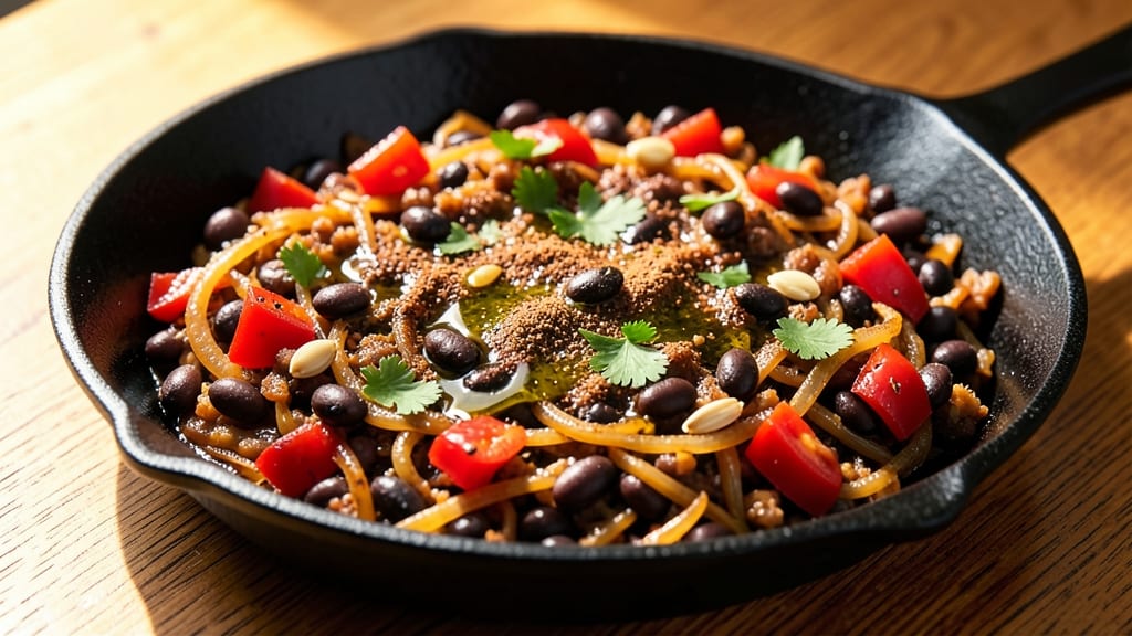 Black Bean Hash Recipe: Smoky Cumin and Charred Onion Crunch Fusion
