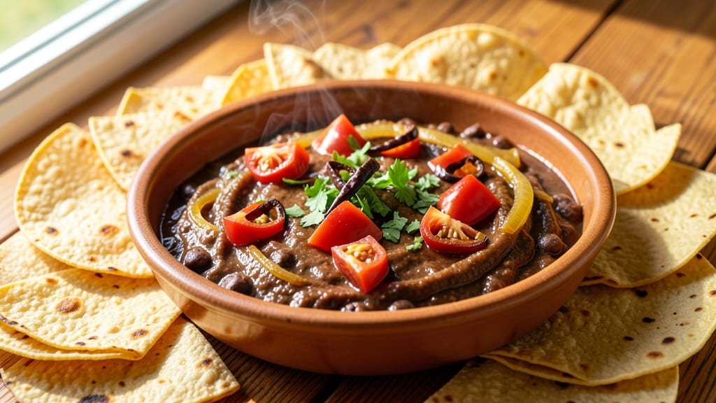 Black Bean Fiesta Recipe: Spicy Tortilla-Crusted Pot Simmered to Richness