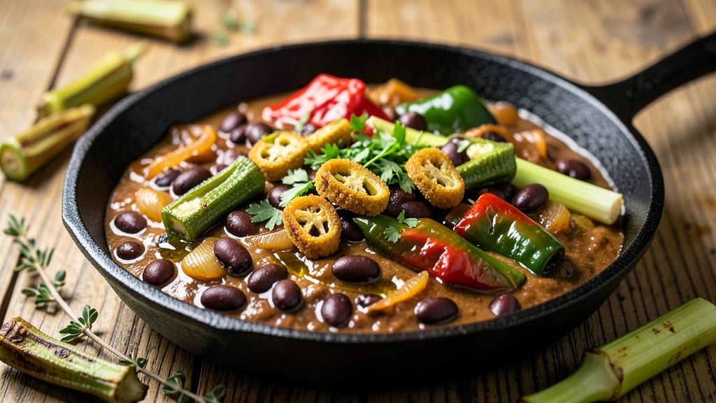 Black Bean Gumbo Recipe: Deep-Roasted Spices and Okra-Rich Thickness
