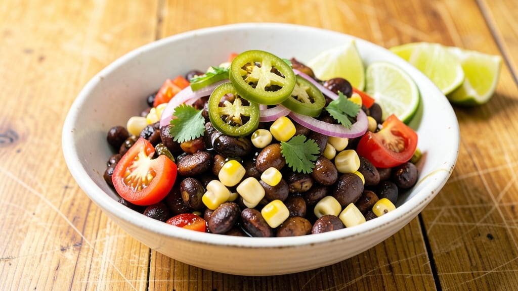 Black Bean and Corn Pico De Gallo Recipe: Zesty Lime and Cilantro Brightness