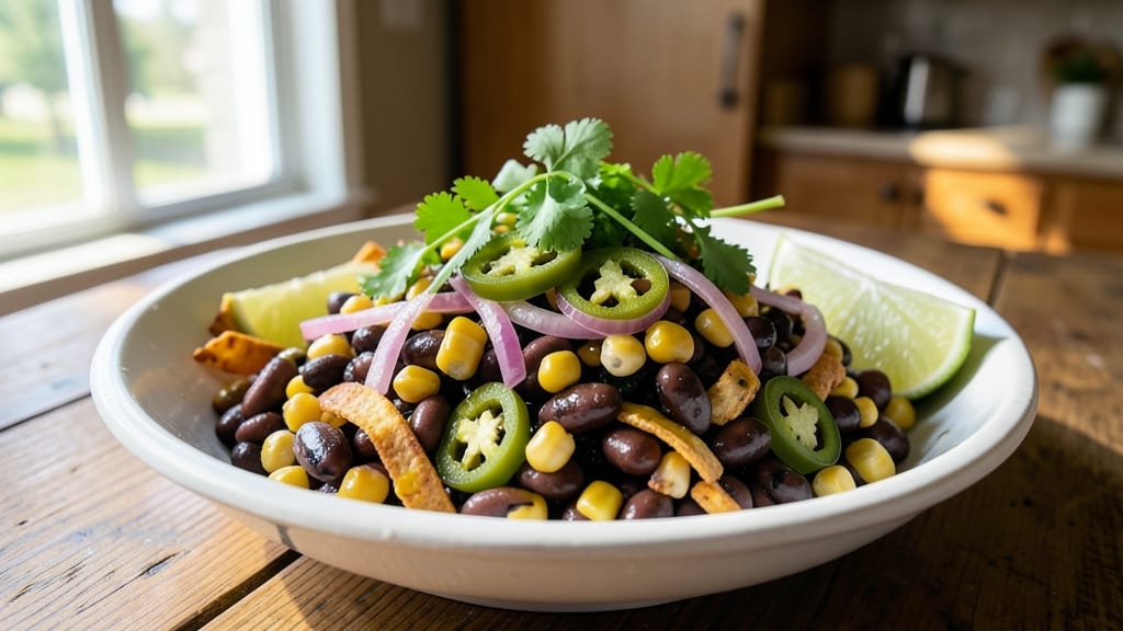 Black Bean and Shoepeg Corn Salsa Recipe: Charred Tortilla Crunch Meets Sweet Corn Zing