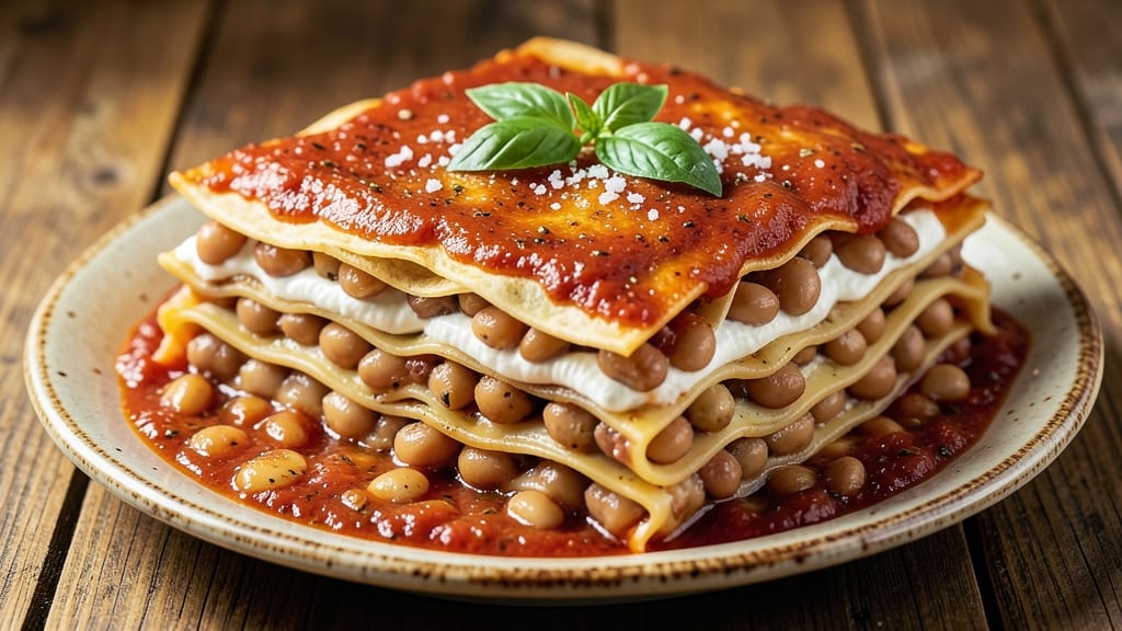 Bean Lasagna Recipe: Layered Comfort with Crispy Tortilla Topping