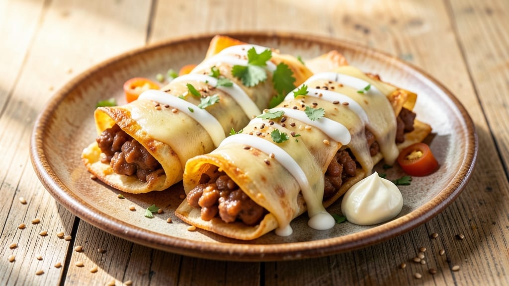 Bean Taquitos Recipe Baked: Crispy Tortilla Shells With Melty Cheese Magic