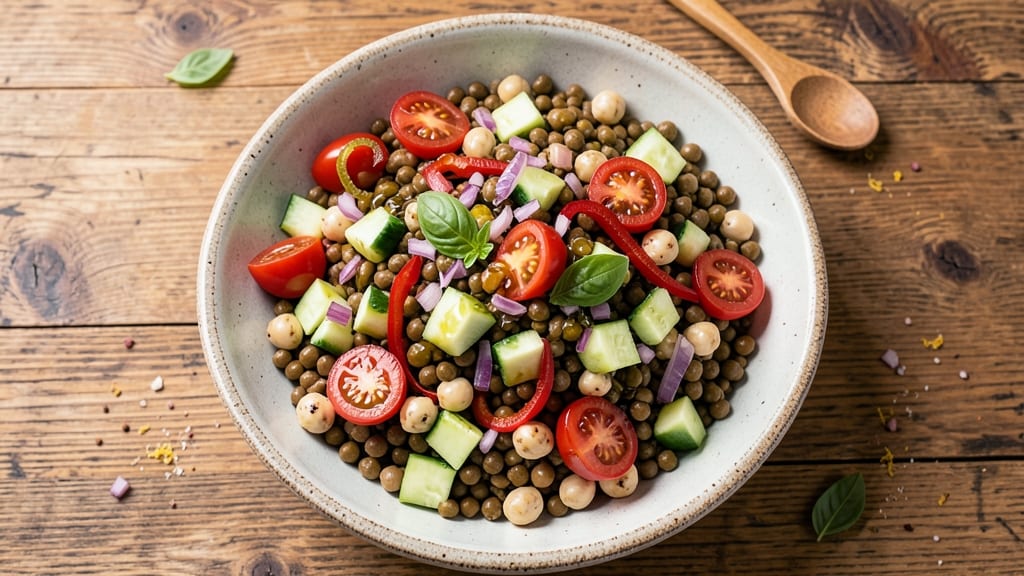 Bean and Lentil Salad Recipe: Protein-Packed Crunch in 15 Minutes