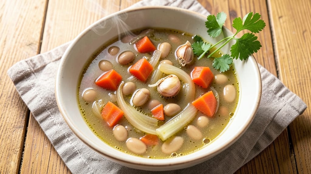 Bean Soup Recipe With Chicken Broth: Hearty Simmer of White Beans and Herbs