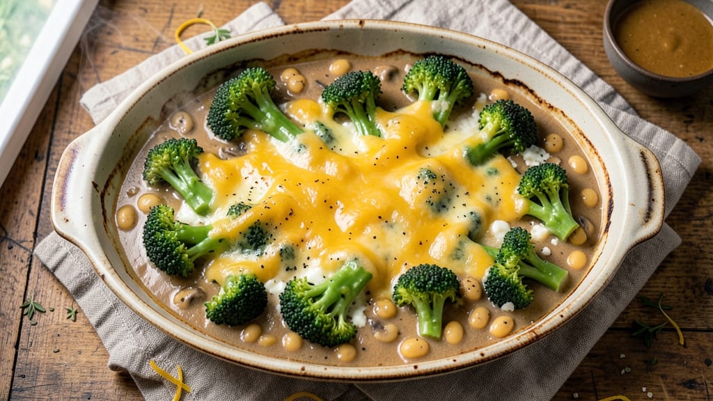 Broccoli Lima Bean Casserole Recipe: Crispy Topped Comfort With Creamy Cheese Magic
