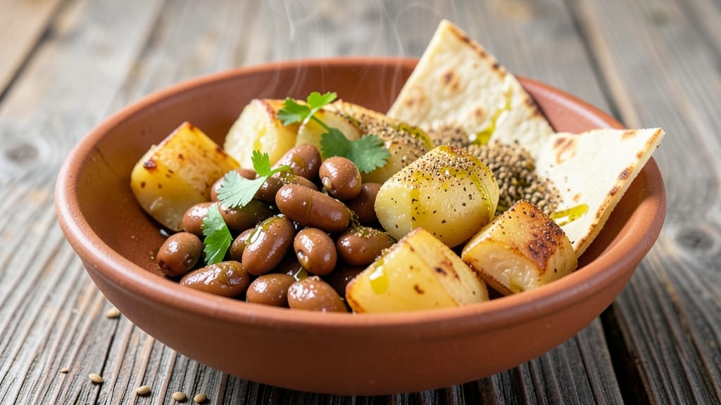 Aloo Soya Bean Recipe: Crispy Tortilla Crowns Over Earthy Spice Base