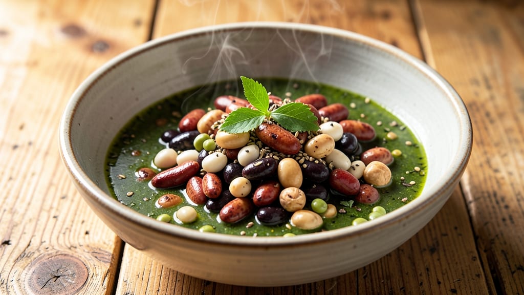 7 Bean Salad Recipe: Pantry-to-Pot Heartiness With Crunchy Chickpea Crowns