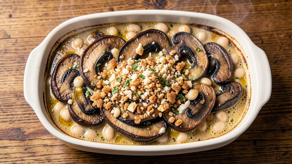 Bean Mushroom Casserole Recipe: Savory Umami Layers With Crispy Topping