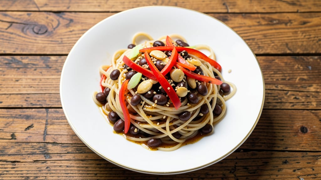 Black Bean and Rice Noodle Recipe: Hearty Protein-Packed Stir-Fry in 25 Minutes