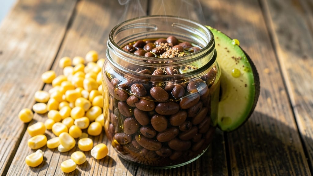 Bean Jar Recipe: Crunchy Tortilla Crowns Over Creamy Cumin Lime Filling