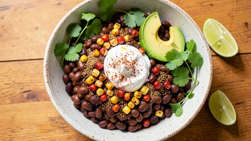 Black Bean Power Bowl Recipe: Charred Tortilla Crunch Over Smoky Cumin Base