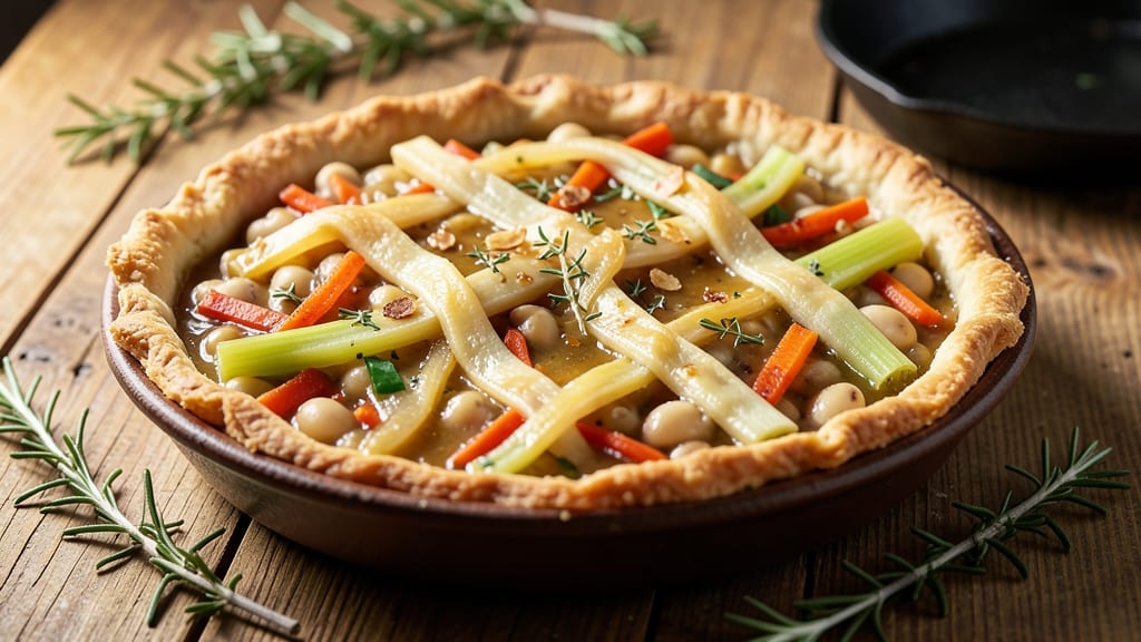 Bean Pot Pie Recipe: Flaky Crust Over Hearty Bean Stew Filling