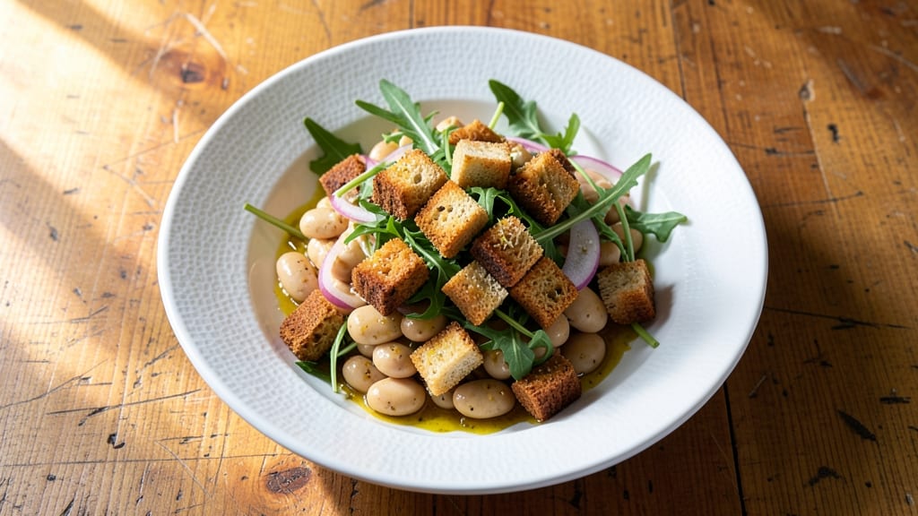 Barefoot Contessa's Bean Salad Recipe: Crunchy Croutons and Bright Lemon Zest
